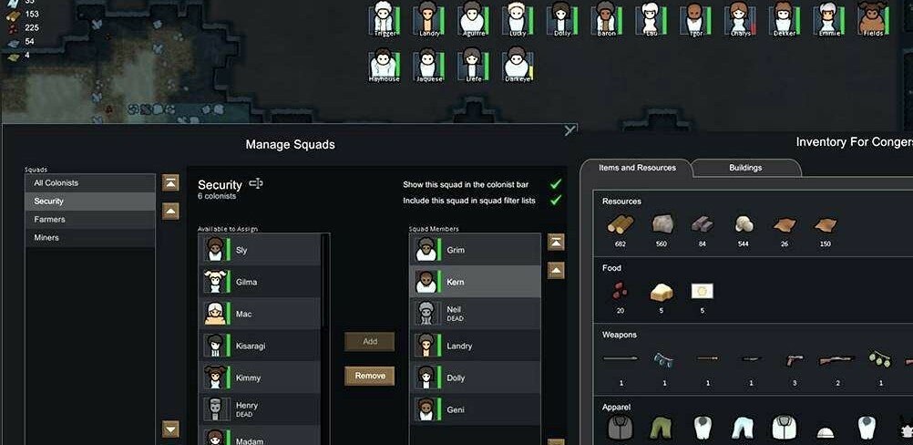 Rimworld A12d скачать мод EdB Interface UI Mod