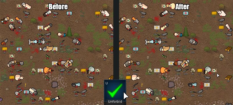Rimworld A12 скачать мод AllowTool