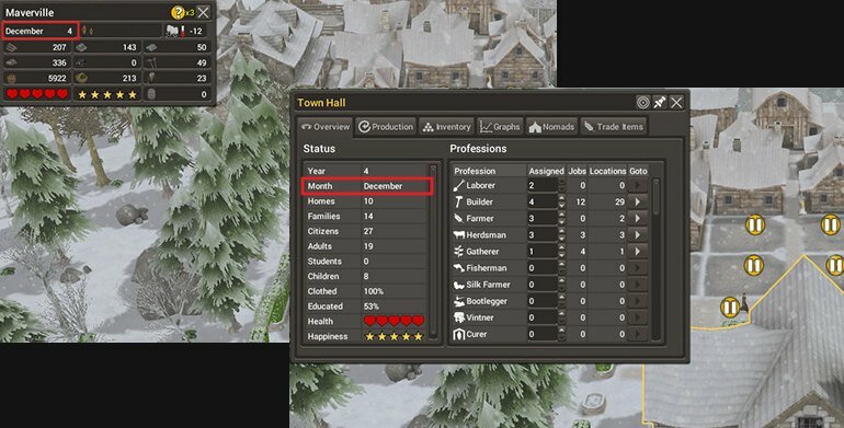 Banished скачать мод Real Calendar