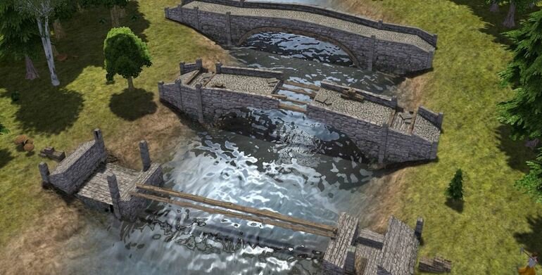 Banished скачать мод Stone Bridge