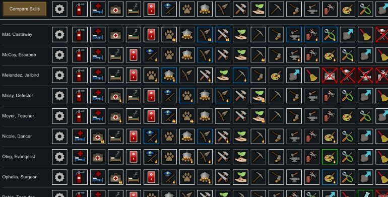 Rimworld мод DD Work Tab